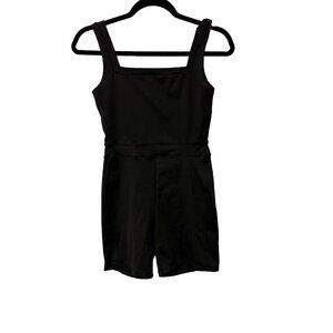AS REVIVAL ROMPER SQUARE NECK ATHLETIC SIZE XS BLACK TENNIS GOLF PERFORMANCE